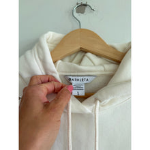 Load image into Gallery viewer, Athleta Retroplush II Pullover Crew Neck Casual Hoodie White L
