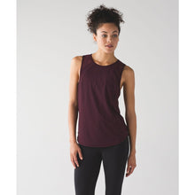 Load image into Gallery viewer, Lululemon Sculpt Crew Neck Cut Out Activewear Tank Top Bordeaux Drama
