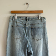 Load image into Gallery viewer, Commense Asymmetric Waist Wide-Leg Jeans Light Wash L NWT
