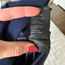 Load image into Gallery viewer, Bardot Solange Off Shoulder Fluted Bell Sleeve Dress Navy Blue
