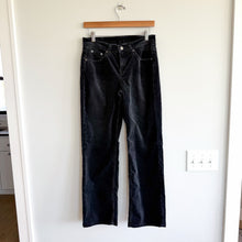 Load image into Gallery viewer, Mac Jeans Rich Carla Velvet High Rise Wide Leg Jeans Black 34
