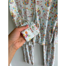 Load image into Gallery viewer, Posh Peanut Cereal Collection Luxe Long Sleeve Pajama Pants Set Blue Multi S
