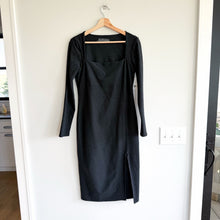 Load image into Gallery viewer, Beyond Yoga Impress Square Neck Long Sleeve Dress Dark Night M NWT
