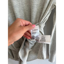 Load image into Gallery viewer, Whistles Wool Blend Tie Front Long Sleeve Pullover Sweater Gray L
