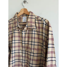 Load image into Gallery viewer, Brooks Brothers Plaid Long Sleeve Supima Button Down Shirt Brown Multi XL
