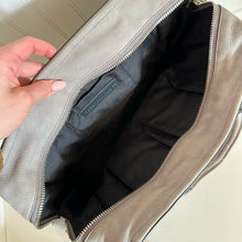 Load image into Gallery viewer, Rebecca Minkoff Leather Satchel Crossbody Bag Taupe
