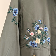 Load image into Gallery viewer, GERARD DAREL Satine Embroidered Jacket in Green 3
