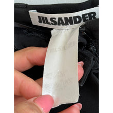 Load image into Gallery viewer, Jil Sander High Rise Straight Leg Trouser Pants Black 42
