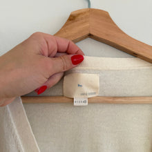 Load image into Gallery viewer, Boy. Band of Outsiders Silk Cashmere Blend Striped Cardigan Sweater Cream M
