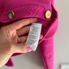 Load image into Gallery viewer, J. Crew Cotton Lady Ribbed Crew Neck Cropped Long Sleeve Cardigan Pink M
