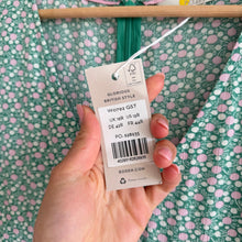 Load image into Gallery viewer, Boden Floral Print V-Neck Balloon Sleeve Maxi Dress Green 12 NWT
