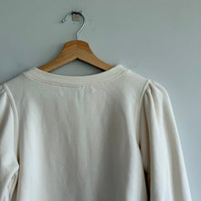Load image into Gallery viewer, A New Day Puff Balloon Sleeve Pullover Sweatshirt Ivory XS
