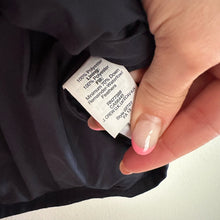 Load image into Gallery viewer, J. Crew Striped Print Zip Up Puffer Vest Black White XS
