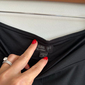 J. Jill Wearever Collection Full-Leg Cropped Pull On Stretch Pants Black M NWT