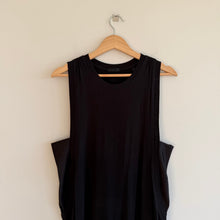 Load image into Gallery viewer, ATM Sleeveless Cotton Tank Midi Dress Black L
