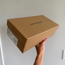 Load image into Gallery viewer, Lucky Brand LK-Heliara Sandals in Golden Yellow Vintage Oily Suede 9M NIB
