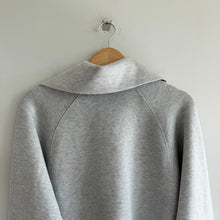 Load image into Gallery viewer, Spanx AirEssentials Half Zip Pullover Sweatshirt Gray L
