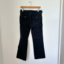Load image into Gallery viewer, Sundance Patch Pocket Mid Rise Stretch Straight Leg Pants Black
