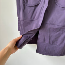 Load image into Gallery viewer, Any Age Activewear Zip Up Mock Neck Hip Length Outdoor Basic Jacket Purple XL
