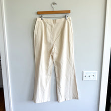 Load image into Gallery viewer, Solai The Label Linen Blend Pull-On High Rise Wide Leg Pants Cream L
