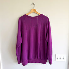 Load image into Gallery viewer, Aviator Nation Bold Fade Relaxed Crew Sweatshirt Purple L NWT
