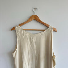 Load image into Gallery viewer, Eileen Fisher Silk Asymmetrical Tank Top Cream L
