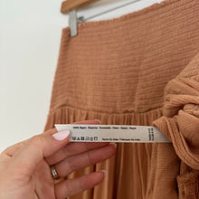 Load image into Gallery viewer, Free People Coast To Coast Convertible Asymmetric Hem Midi Skirt Brown S

