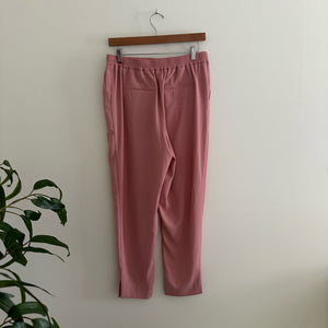 Anthropologie Mid Rise The Essential Pull On Trouser Pink S