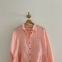 Load image into Gallery viewer, Anthropologie Holding Horses Mckenzie Linen Peplum Long Sleeve Button Up Shirt XS
