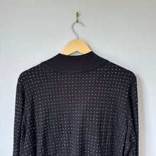 Load image into Gallery viewer, Joseph Ribkoff Beaded Crew Neck Long Sleeve Pullover Casual Top Black XL NWT
