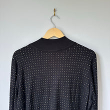 Load image into Gallery viewer, Joseph Ribkoff Beaded Crew Neck Long Sleeve Pullover Casual Top Black XL NWT
