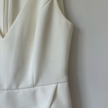 Load image into Gallery viewer, BCBGMAXAZRIA Sleeveless V-Neck Lined Fit &amp; Flare Mini Dress White 6
