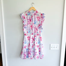 Load image into Gallery viewer, BB Dakota Steve Madden Floral Vibes Ruffle Trim Sleeve Dress Pink M
