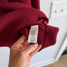 Load image into Gallery viewer, Peter Millar 100% Cashmere Ribbed Knit Mock Neck 1/4 Zip Pullover Sweater Red XL
