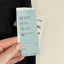 Load image into Gallery viewer, Zella Gossip Ankle Zip Mesh Hem Leggings Black S
