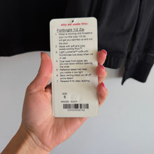 Load image into Gallery viewer, Lululemon Forthright 1/2 Zip Long Sleeve Running Activewear Pullover Black 8 NWT
