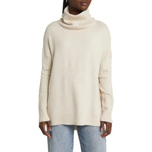 Load image into Gallery viewer, French Connection Babysoft Cowl Turtleneck Pullover Sweater Cream M
