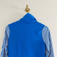 Load image into Gallery viewer, Lululemon Daily Yoga Striped Sleeve Activewear Basic Jacket Blue 4
