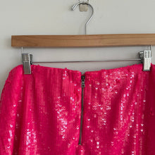 Load image into Gallery viewer, Alice + Olivia Rubi Sequin Embellished Micro Skirt Wild Pink 12 NWT

