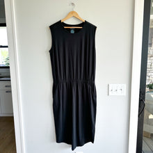 Load image into Gallery viewer, Tommy John Second Skin Cinched Sleeveless Blouson Dress Black L NWT
