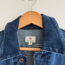 Load image into Gallery viewer, AG Adriano Goldschmied Robyn Slim Trucker Denim Jacket Dark Wash Blue M BW20567
