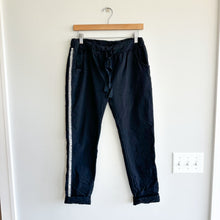 Load image into Gallery viewer, Gigi Moda Tie Pant Embroidered Studded Mid Rise Pants Black One Size NWT
