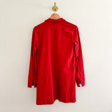 Load image into Gallery viewer, Eileen Fisher Relaxed Open-Front Long Sleeve Jacket Red XXS
