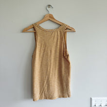 Load image into Gallery viewer, Madewell Whisper Cotton Scoop Tank Top in Coretta Stripe Yellow White
