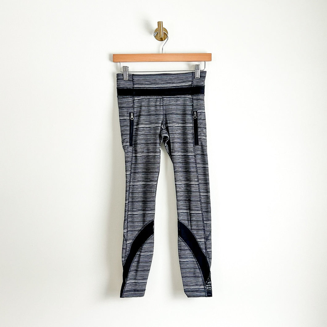 Lululemon Inspire Tight II Mesh Cyber Black Deep Coal 4 $98