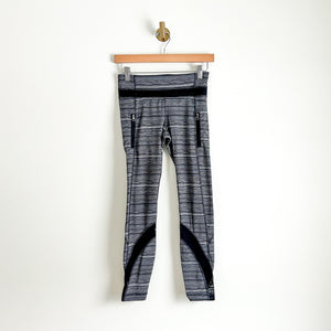Lululemon Inspire Tight II Mesh Cyber Black Deep Coal 4 $98