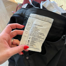 Load image into Gallery viewer, Current/Elliott The Soho Coated Zip Stiletto Pencil Mini Skirt Black 30
