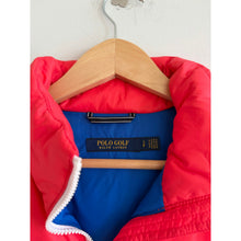 Load image into Gallery viewer, Polo Golf Ralph Lauren Colorblock Zip Up Mock Neck Puffer Vest Red Green S
