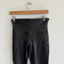 Load image into Gallery viewer, Spanx Faux Leather Pull On High Rise Leggings Black L
