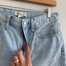 Load image into Gallery viewer, Madewell The Perfect Vintage Denim High Rise Straight Leg Jeans Blue 27
